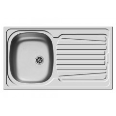 Pyramis Νεροχύτης Sparta (86X50) 1B 1D Αντιστρεφόμενος Λείος Ένθετος 100129801